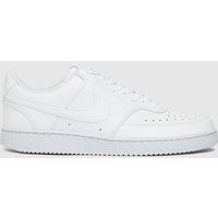 Nike Men/'s Court Vision Low Better Basketball Shoe, White/White-White, 7 UK(41 EU)