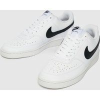 NIKE Men/'s Court Vision Low Better Basketball Shoe, Bianco Nero, 7 UK