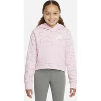Nike Sportswear Older Kids' (Girls') Printed Fleece Hoodie - Pink