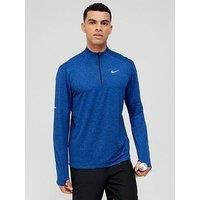 Nike Run Dri-Fit Element Top 1/2 Zip Top - Blue