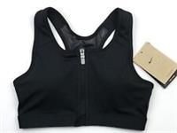 Nike Medium Support Zip Front Bra - Black