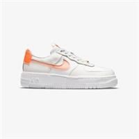 NIKE Women's AIR FORCE 1 PIXEL WHITE/CRIMSON TINT-Atomic Orange UK Size 4 US-6.5