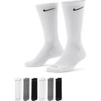 Nike Everyday Plus Socks 6 Pack in Black/Grey/White, Size: 45779