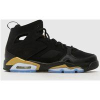 Nike Jordan black & gold flight club 91 Boys Youth trainers