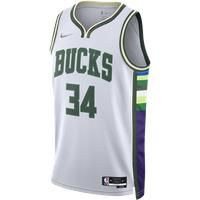 Milwaukee Bucks City Edition Nike Dri-FIT NBA Swingman Jersey - White