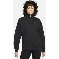 Nike Sportswear Women's 1/4-Zip Fleece Sweatshirt - Black