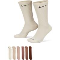 Nike 6 Pack Everyday Plus Cushioned Training Crew Sock - Multi - Size 2.5-5