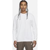 Nike Sportswear Premium Essentials Men's Long-Sleeve T-Shirt - White - Cotton