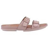 Fitflop Womens Gracie Adjustable Buckle Slip On Sliders
