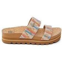 Reef Water Vista Womens Sandals - Black Tan UK 3