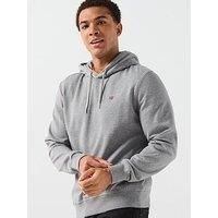 Napapijri Mens Balis Fleece Hoody Medium Grey Melange XXL