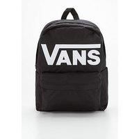 Vans Unisex/'s Old Skool Drop V Backpack, Black-White, One Size