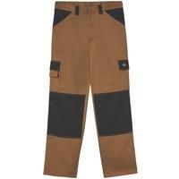 Dickies Adults Everyday Trousers Short Leg Button brown UK Size