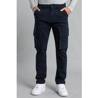 Cotton Regular Fit Cargo-Style Trousers