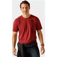 Men's Vertical Logo Short Sleeved Top, Red