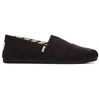 TOMS Women/'s Alpargata Loafer Flat, Black, 3 UK