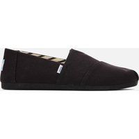 TOMS Women/'s Alpargata Loafer Flat, Black, 4 UK
