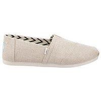TOMS Men/'s Alpargata Heritage Canvas Loafer Flat, Natural Undyed, 12 UK