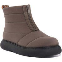 Toms Puffer Quilted Nylon Front Zip Womens Boot Black UK 3.5 - 8