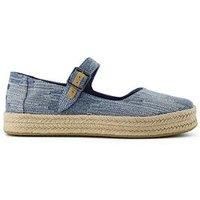 Toms Carolina Denim Mary Jane Shoes - Blue