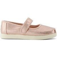 TOMS Women/'s Casual Mary Jane Flats - CloudBound Foam Insoles for All-Day Comfort, Hook & Loop Strap, Durable Design, Supports Mental Health Pink