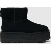 Ugg Womens Boots Classic Mini Platform Casual Slip-On Suede