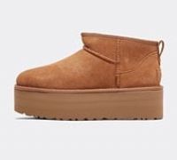 UGG Classic Ultra Mini Platform Suede Boots - UK 7