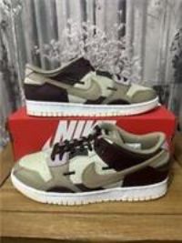 nike dunk low scrap men’s size uk8.5 eu43 us9.5  dh7450-100 light stone