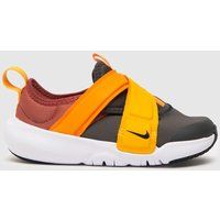 Nike brown & grey flex advance Boys Toddler Trainers