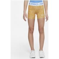 Nike Pro Dri-FIT Older Kids' (Girls') 8cm (approx.) Shorts - Brown