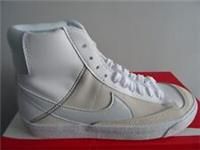 Nike White & Pl Blue Blazer Mid 77 Girls Youth Trainers