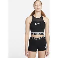 Nike Pro DriFIT Women's Cropped Graphic Training Top  Black
