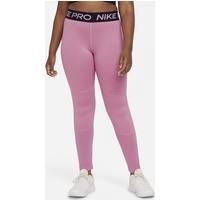 Nike Pro Older Kids' (Girls') Leggings (Extended Size) - Pink