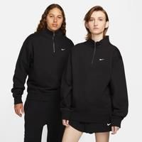 Nike Solo Swoosh Men's 1/4-Zip Top - Black - Cotton/Polyester