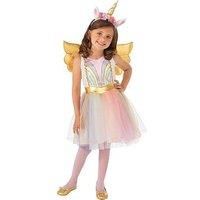 Bristol Novelty Sparkling Unicorn Costume for Kids - (7-8 years) 1 Set - Magical Dress Up Outfit - Perfect for Parties and Pretend Play