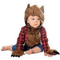 Bristol Novelty 301570 Werewolf Toddler Costume, Boys, Girls, Brown, Red, Black, Age 1-2 Years