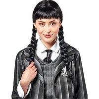 Rubie/'s 2000154NS000 Tv Show Wednesday Costume Wig Addams Adult Fancy Dress, Women, As Shown, One Size
