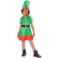 Rubies Official Elf Dress, Kids Christmas Fancy Dress, Size 3-4 Years