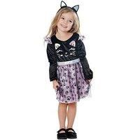 Rubie/'s 10007272T000 Toddler Cat Kids Fancy Dress, Black, 1-2 Years