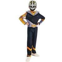 Rubies Official Power Rangers Cosmic Fury Black Ranger Costume, Childrens Fancy Dress, Size Age 5-6
