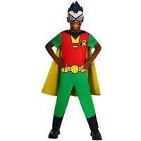 Rubies Official WB DC Teen Titans Go Robin Child Costume, Kids Superhero Fancy Dress, Size Age 5-6 Years
