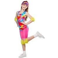 Rubies Official Barbie Rollerskate Girls Costume, Kids Fancy Dress, Size Age 5-6 Years