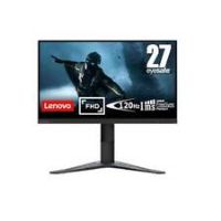 Lenovo G27e-20 - 27” Gaming Monitor with Eyesafe (FHD, VA, 120Hz, 1ms, HDMI+DP, HDMI Cable, FreeSync Premium, Metal Stand) Tilt Adjustment - Black