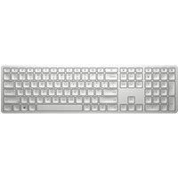 HP 970 Programmable Wireless Keyboard. Bluetooth, 2.4 GHz Wireless, backlit, HPAC, AES-128 encryption, rechargeable, 6 months battery life - Silver