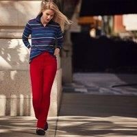 Plus Straight Leg Needlecord Jeans, Mid Rise