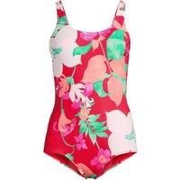 Lands/' End Women/'s Plus Size DD-Cup Chlorine Resistant Scoop Neck Soft Cup Tugless Sporty One Piece Swimsuit, Black Multi Paisley Floral, (6) Regular