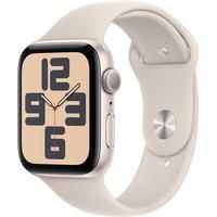 Apple Watch SE (2nd Gen, 2023) [GPS 44mm] Smartwatch with Starlight Aluminum Case with Starlight Sport Band M/L
