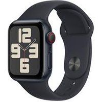 Apple Watch SE (2nd Gen, 2023) [GPS + Cellular 40mm] Smartwatch with Midnight Aluminum Case with Midnight Sport Band S/M