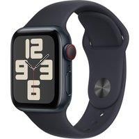 Apple Watch SE (2nd Gen, 2023) [GPS + Cellular 40mm] Smartwatch with Midnight Aluminum Case with Midnight Sport Band M/L