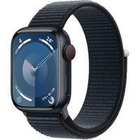 Apple Watch Series 9 [GPS + Cellular 41mm] Smartwatch with Midnight Aluminum Case with Midnight Sport Loop One Size. Fitness Tracker, Blood Oxygen & ECG Apps, Always-On Retina Display, Water Resistant